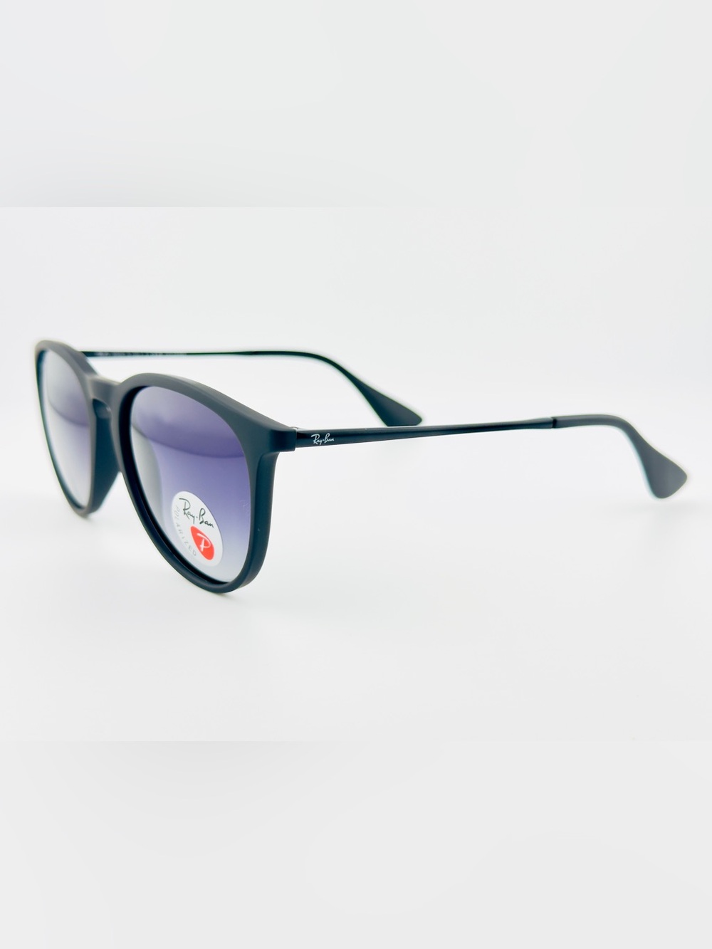 Ray-Ban Erika Women Sunglasses RB4171 Matte black Frame Gradient Gray Lenses - Picture 10 of 14